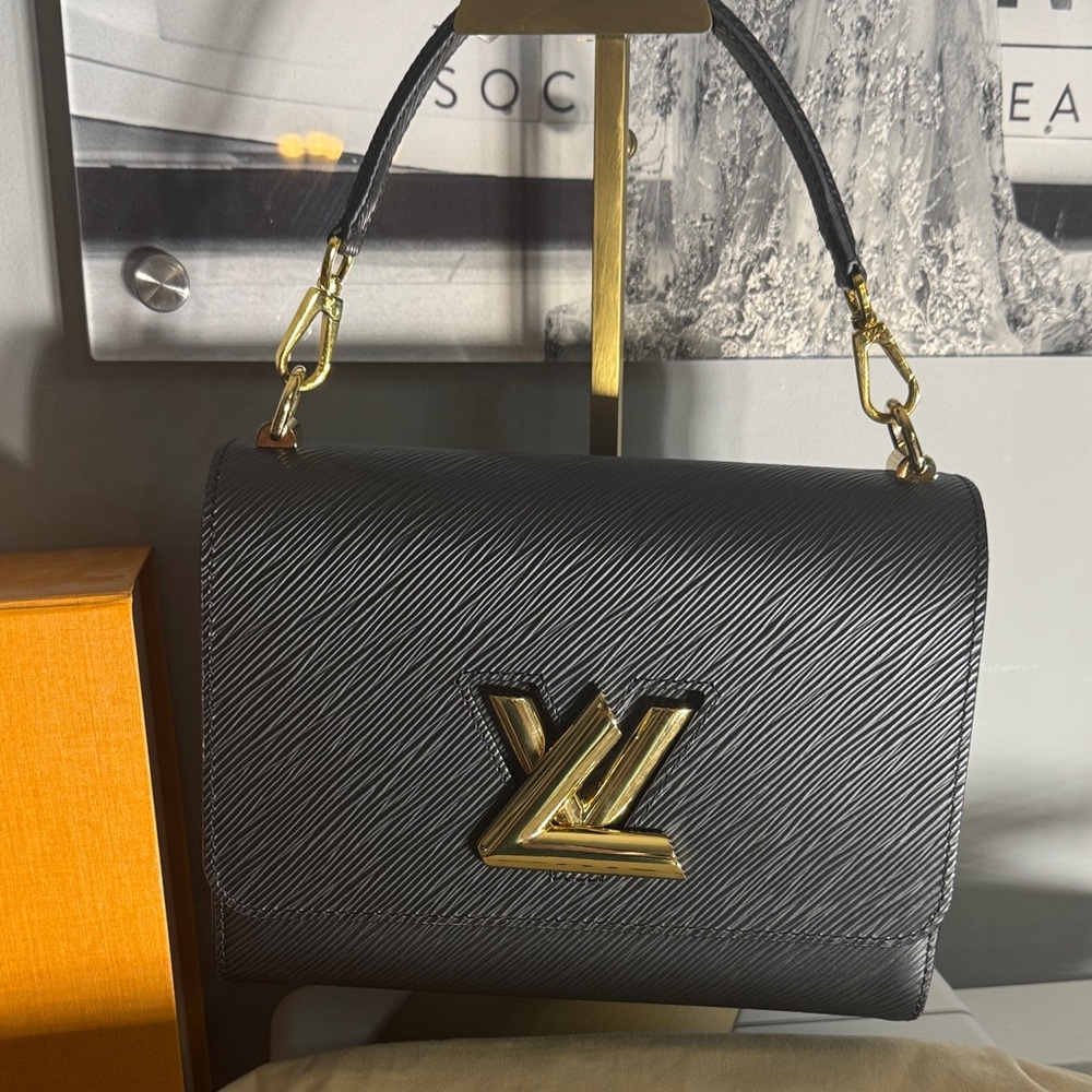 Louis Vuitton Black EPI Twist with Gold Accents and Matching Wallet- - Picture 8 of 16